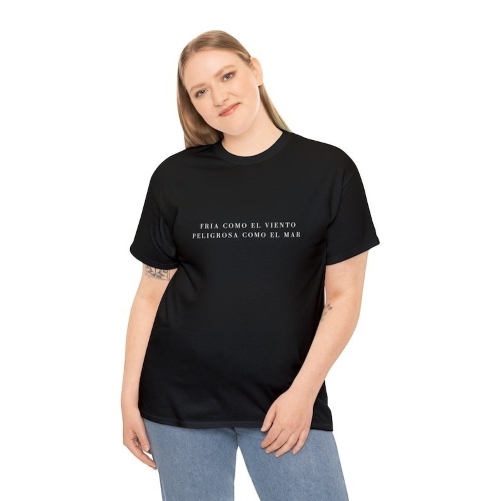 Luis Miguel T Shirt Fria Como El Viento Peligrosa Como El Mar Unisex Cotton Tee